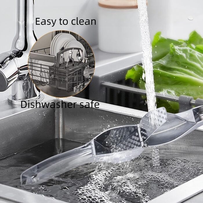 Преса для часнику та імбирю OhanaBeach® з нержавіючої сталі, довговічна та зручна у використанні