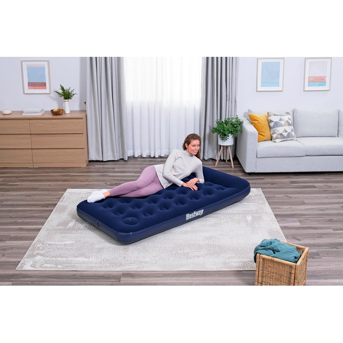Надувне ліжко Bestway з інтегрованою підошвенною помпою, 188 x 99 x 28 см