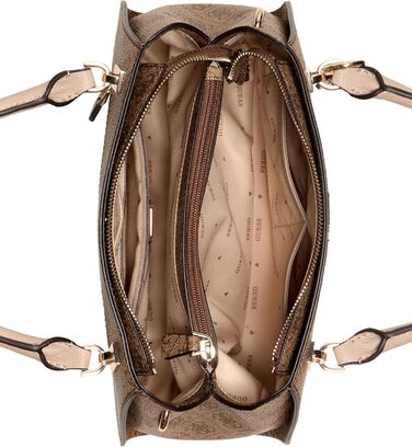 Сумка жіноча GUESS Noelle II Luxury Satchel Latte Logo - оригінальна сумка через плече