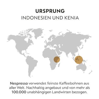 Кава NESPRESSO Original Barista Creations Chiaro: Арабіка середнього обсмаження, 200 капсул | Для капучіно та молочних напоїв | Сумісна з капсульними машинами Nespresso Original