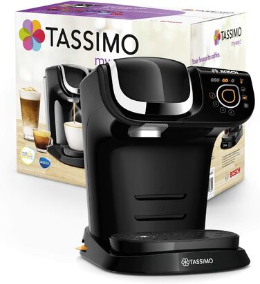 Кавомашина Tassimo My Way 2 TAS6502 з фільтром для води, 70+ напоїв, персоналізація, чорний колір