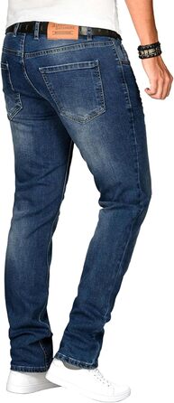 Чоловічі джинси Alessando Salvarini Slim Fit, сині, еластичні (33W/30L)