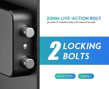 Електронний сейф RPNB Luxus Tresor з кодовим замком, 51 л – для дому, офісу, готелю, зберігання грошей та коштовностей