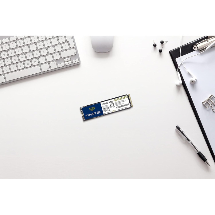 SSD Timetec 2TB NVMe PCIe Gen3x4 з DRAM Cache – Внутрішній SSD для ПК, 3.400/3.000 MB/s
