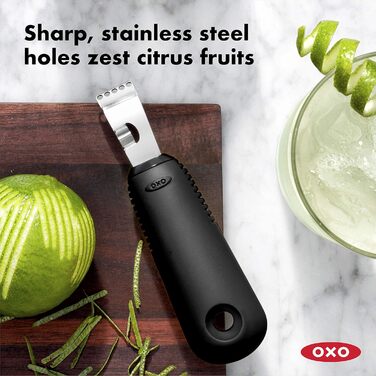 OXO Good Grips Зів-рерівер з ножем для зняття шкірки, чорний, 11261400