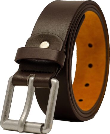 Чоловічий шкіряний ремінь Ossi 38 мм, 130 см (загальна довжина 145 см) - Колір: Коричневий