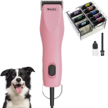 Машинка для стрижки собак Agrarzone Edition KM2+ з набором гребінців - Професійна тиха та маловібраційна машинка для грумінгів