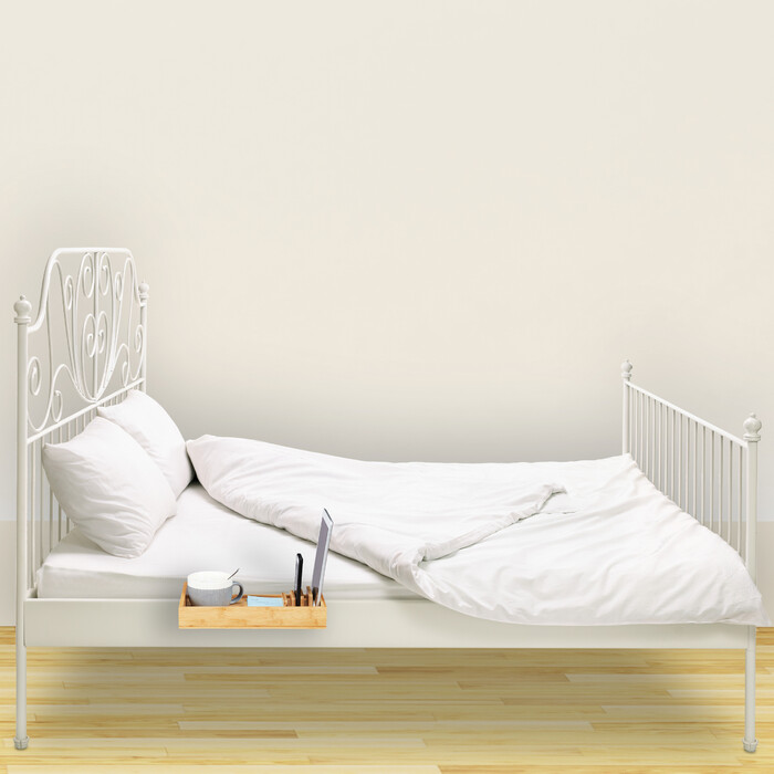 Relaxdays Bamboo Bedside Table with Organizer