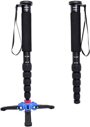 Штатив для камери Koolehaoda K-266 чорний, 6 секцій, 42-160 см, витримує до 7 кг