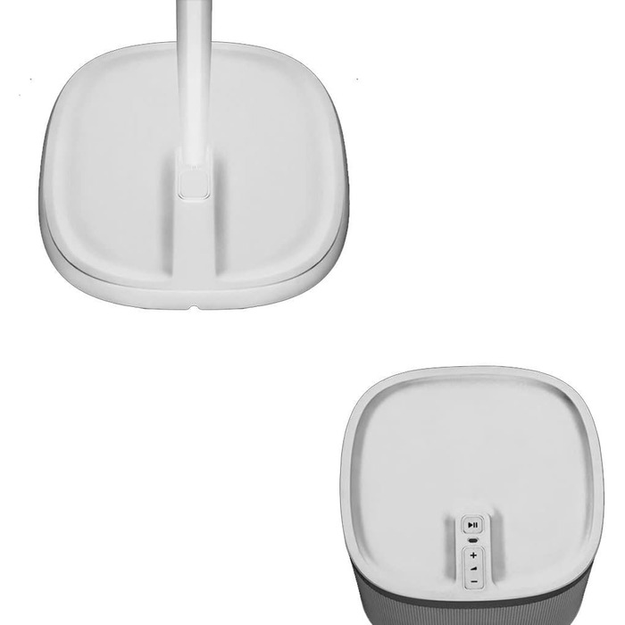 Стійка GT STUDIO для SONOS One, One SL, Play:1, Play:3. Преміум дизайн, приховане кабельне підключення, важка основа (пара, білий)