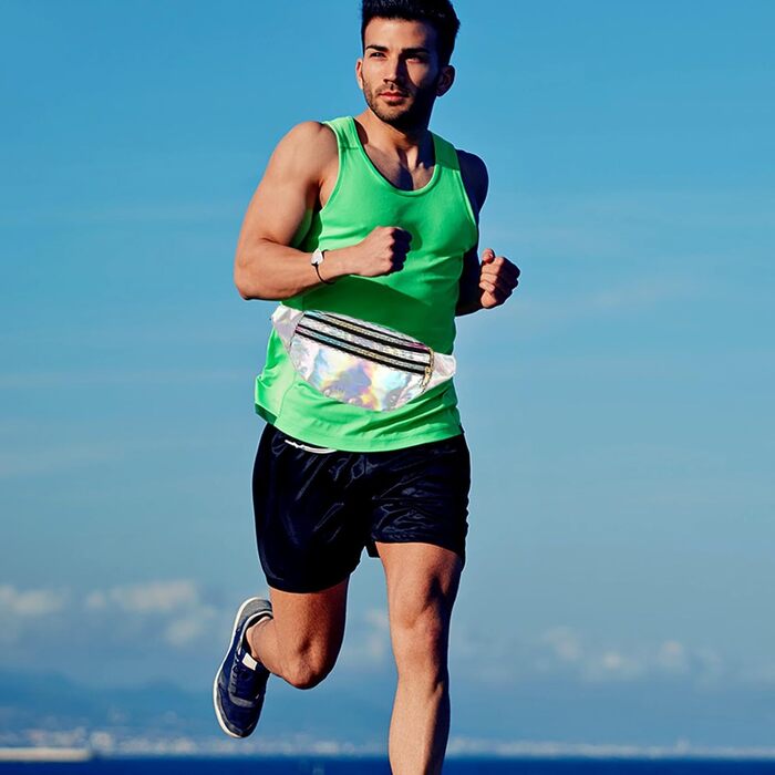 Металева поясна сумка AYNKH з трьома відділеннями, водонепроникна фанні-пак для відпочинку, спорту та подорожей (Unisex)