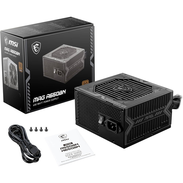 Блок живлення MSI MPG A1000G PCIE5 1000W, 80 Plus Gold, ATX 3.0, PCIe 5.0, повністю модульний