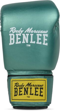 Боксерські рукавички BENLEE з екошкіри Rodney (Металевий зелений/Чорний, 10 oz)