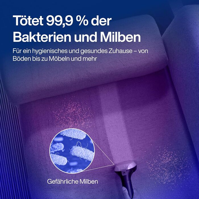 Samako Теперішній очищувач килимів та м'яких меблів – компактний ручний пристрій, потужний 400W двигун, 2 великі резервуари для води, підходить для всіх типів тканини (потужна версія (2000 Вт))