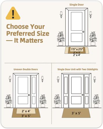 Килимок для дому та вулиці 43.5 x 75 см, сірий. Не слизький, стійкий до погодних умов, легко миється. Підходить для входу, собак, саду.