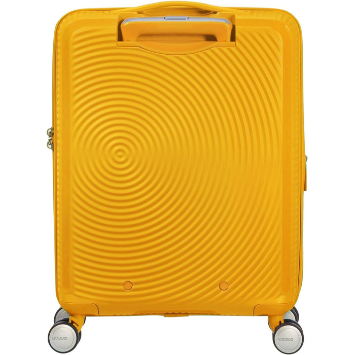 Чемодан American Tourister Soundbox Spinner - Розширюваний ручний багаж, 55 см, 35.5/41 л, жовтий (Golden Yellow)