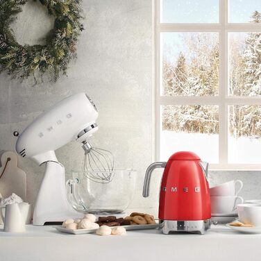 Smeg KLF04RDEU Kettle, 2400W, 1.7 liters, Red