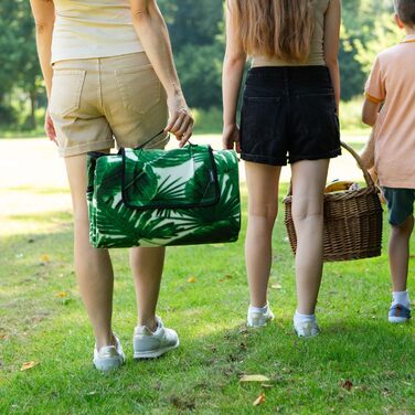 Плед для пікніка Meteor XXL водонепроникний, термоізольований (175x200 см, листя)