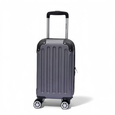 Набір валіз Boleedy 3шт, валіза на коліщатках, дорожній набір валіз (55/66/76 см), ручна поклажа, валіза з жорстким корпусом, 360° обертання, тихі подвійні колеса, телескопічна ручка, сірий колір