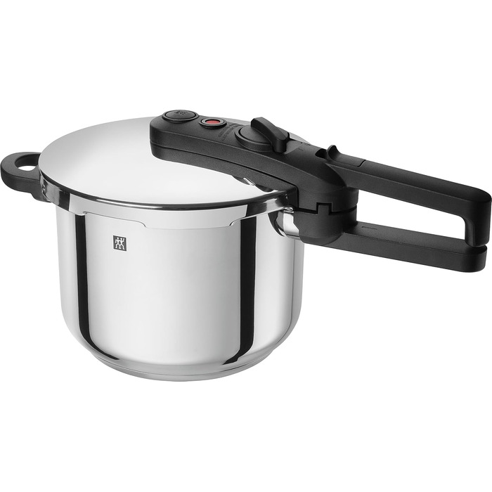 Швидкозварювальна скороварка ZWILLING EcoQuick II, 6 л, Ø 22 см, нержавіюча сталь 18/10, для всіх типів плит, індукція