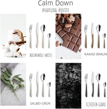 Набір столових приборів Kuppels Prisma для 6 осіб з нержавіючої сталі з рожевими ручками | 24 шт.