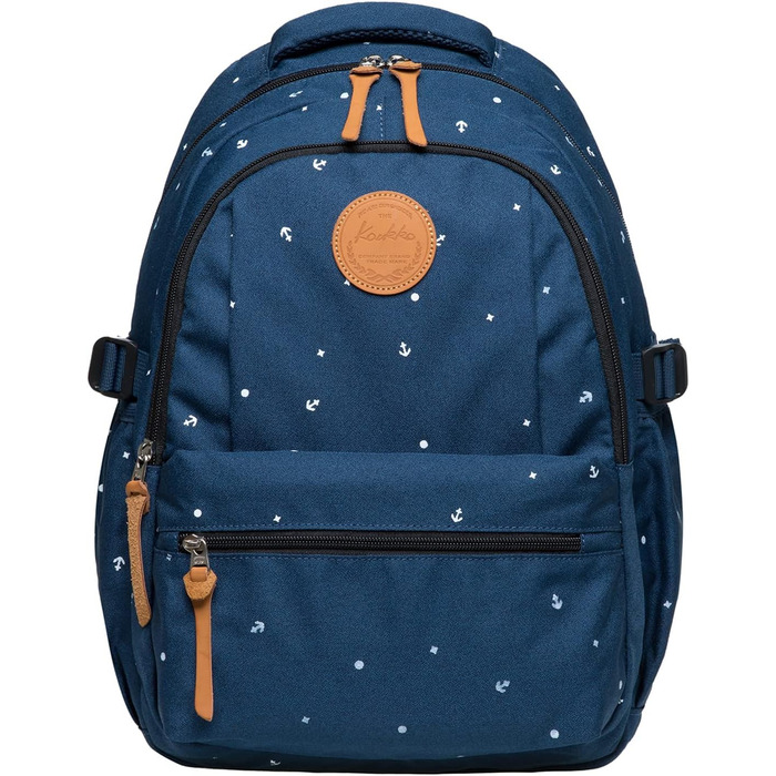 Жіночий рюкзак Kaukoo для студентів, ноутбука, подорожей. Колір: блакитний, модель Jnl-ks24-12