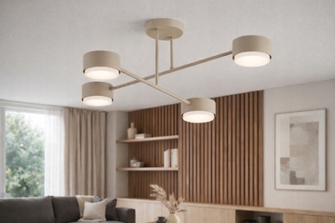 Підвісна люстра Elko-Lighting Mono Ecru 4 точки світла GX53