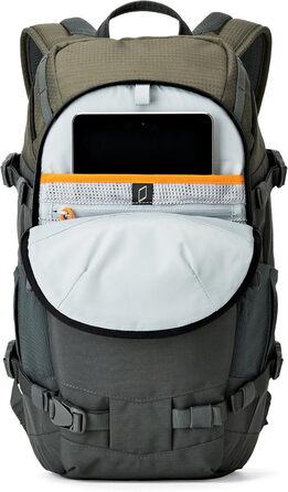 Рюкзак Lowepro Flipside Trek 350 AW для фототехніки, DSLR-камера, об'єктиви, аксесуари, сірий