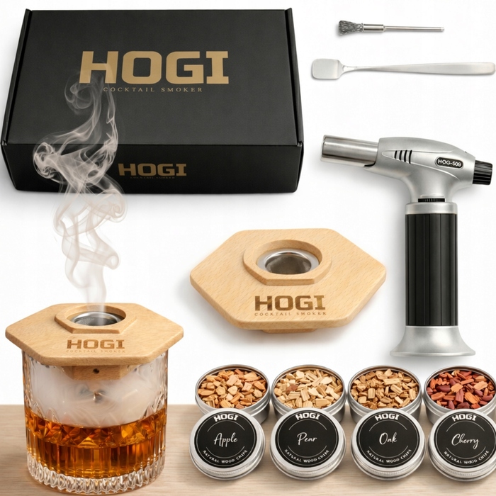 Набір для копчення віскі Whisky Smoker — ідеальний подарунок для чоловіка або хлопця, великий набір зі стружкою