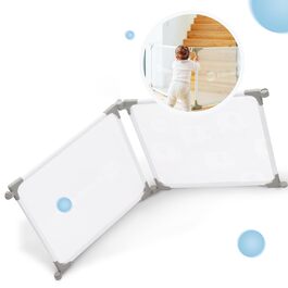 Дитячий манеж BabybeFun, складаний, захисна огорожа, посилена, 2-елементний комплект