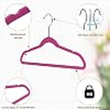 Дитячі пластикові вішалки для одягу Quality Hangers, компактні плечики з поворотним гачком для сорочок та суконь, рожеві, 35 см (30 шт)