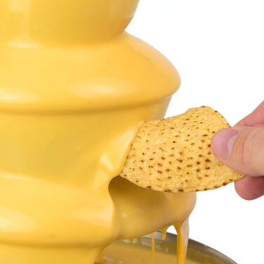 Шоколадний фонтан Nostalgia 3-Tier для вечірок – розтоплює сир, кесо, цукерки та лікер. Ідеально для занурення фруктів, овочів та десертів. Об'єм 710 мл, нержавіюча сталь