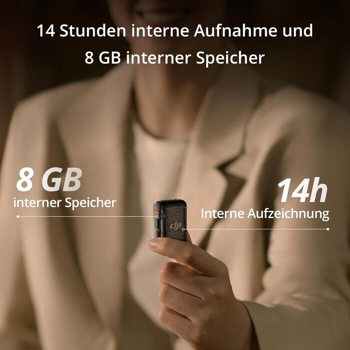 Беспроводной петличный микрофон DJI Mic 2 (черный) с Bluetooth, шумоподавлением, 48 кГц, 32-bit Float, дальность 250 м для камеры, телефона, видеоблога