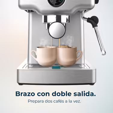 Еспресо-машина Cecotec Barista Power Mini, 1465 Вт, 20 бар, з манометром, термоблоком, поворотною паровою насадкою, подвійним носиком і резервуаром 1,8 л