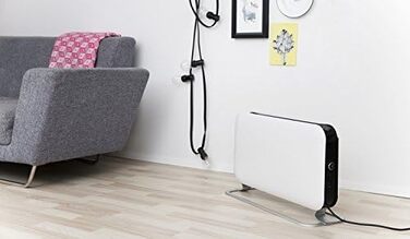 Електричний конвекторний обігрівач Mill MEC 2000W - 24-28 м², білий, з термостатом