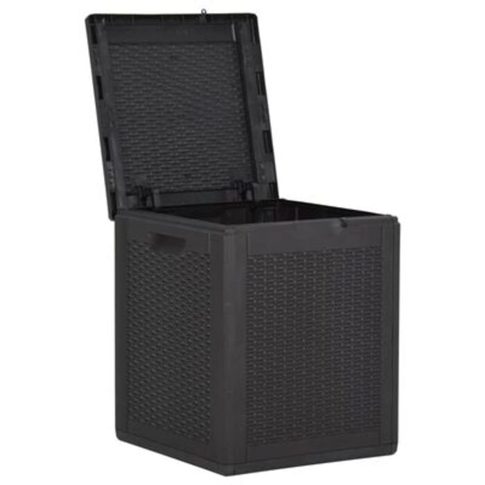 Садова скриня з пластику, 180 л, чорна