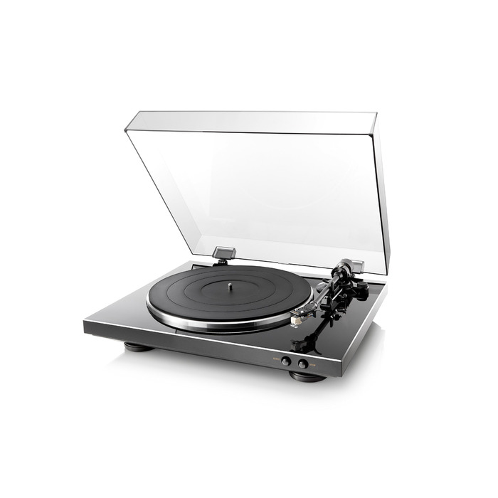 Програвач вінілу Denon DP-300F Premium (чорний) з автоматичним керуванням та вбудованим фонокоректором