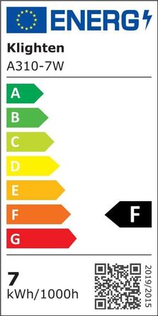 LED вуличне освітлення Klighten, 2 шт., 7W, регульований світловий потік, тепле біле світло, IP65, вологостійке, чорний колір