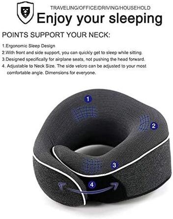 KÖHAIR Neck Pillow supports your restful sleep after your hair transplant - Innovative Travel Pillow | Unbelievably small for relaxed travel by plane and car