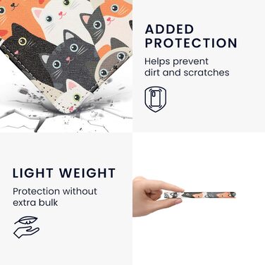 Чохол-книжка kwmobile для Tolino Vision 1/2/3/4 HD - Чохол для eReader з малюнком 