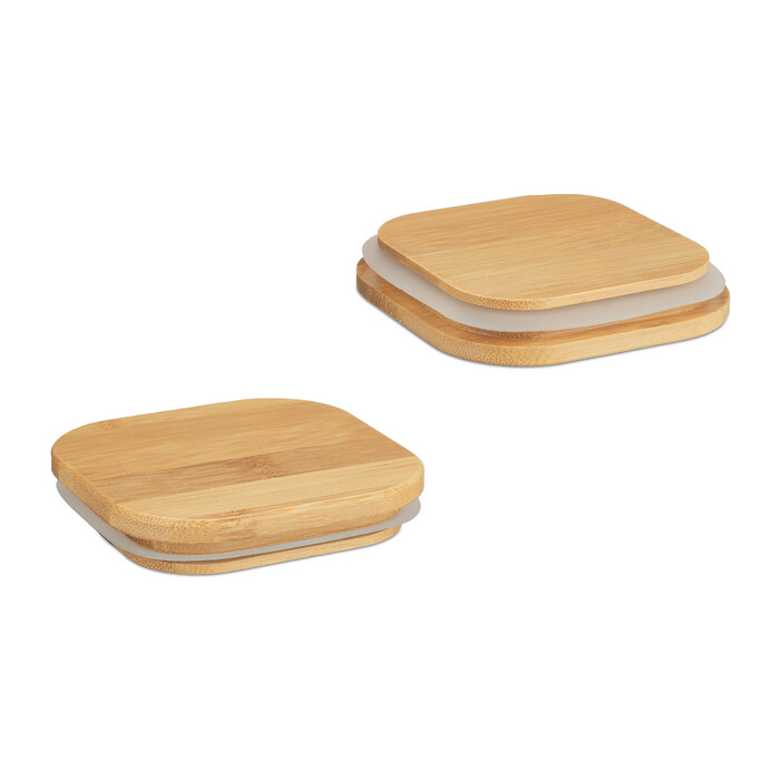 Relaxdays Set of 3 Storage Jars with Lids, 600 ml