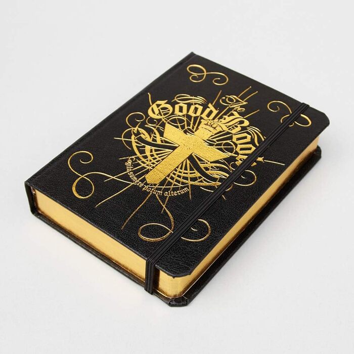Фляга-секрет Suck UK 'The Good Book' (120мл, нержавіюча сталь) - чорна, оригінальний подарунок