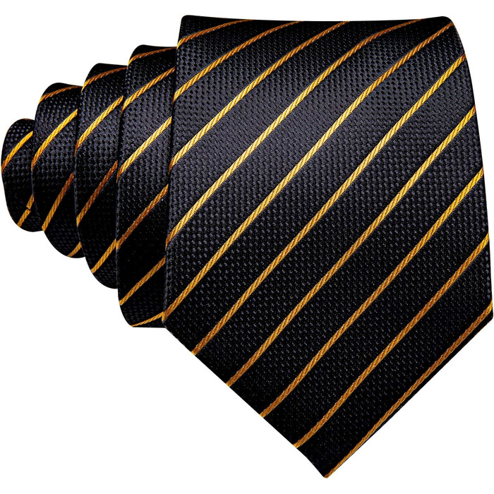 Чоловічий шовковий краватка-набір Barry.Wang з нагрудною хустинкою та затискачем для запонок, візерунок 