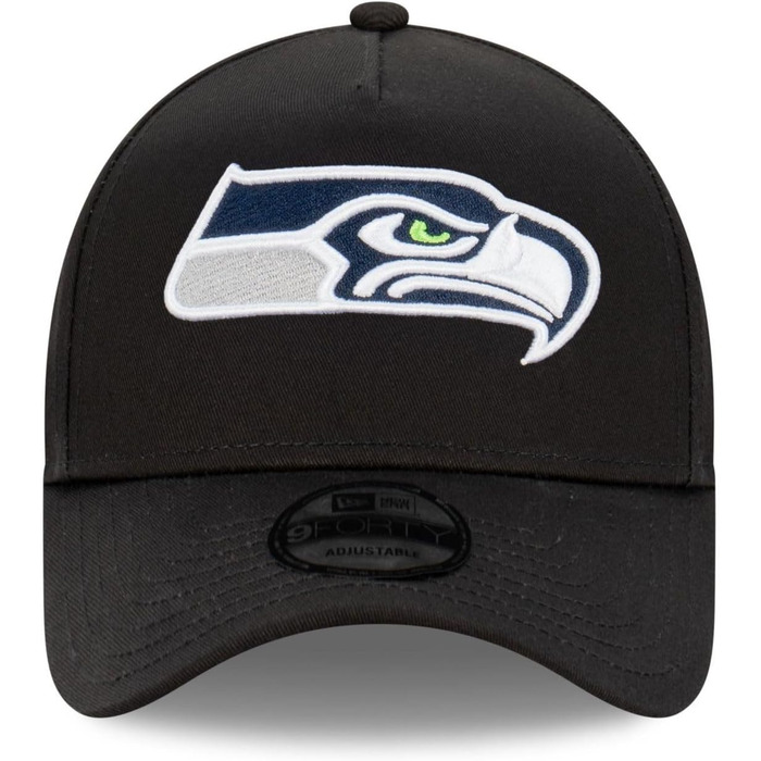 Кепка New Era NFL Seattle Seahawks 9Forty A-Frame чорна, оригінальна бейсболка