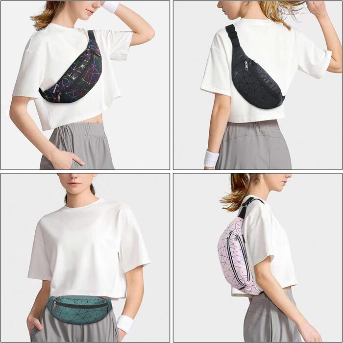 Жіноча поясна сумка-рюкзак, водонепроникна, з PU шкіри, для спорту та відпочинку (темно-зелена)