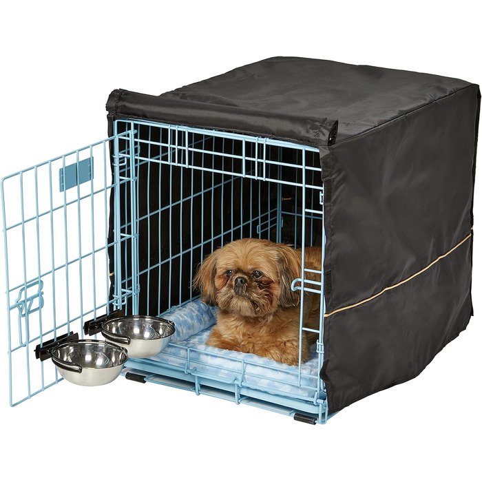 Кія MidWest Homes for Pets iCrate 1522DD-KIT: переносна клітка для собак, блакитна, 62x44x49 см