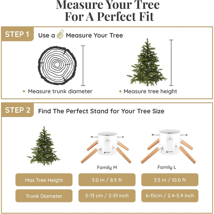 Підставка для ялинки з водою - Family Christmas Tree Stand для великих ялин (до 3.5м, діаметр стовбура 5-13см) біла