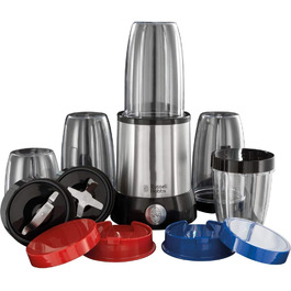Блендер Russell Hobbs NutriBoost 23180-56, електричний, для смузі, 5 BPA-вільних контейнерів, 22 000 об/хв, 0,9 к.с., для кухні