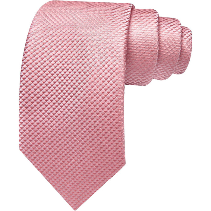 Комплект краваток Barry.Wang: краватка, кишеньковий хустинка та запонки (солідно-рожевий) для весілля та ділових зустрічей