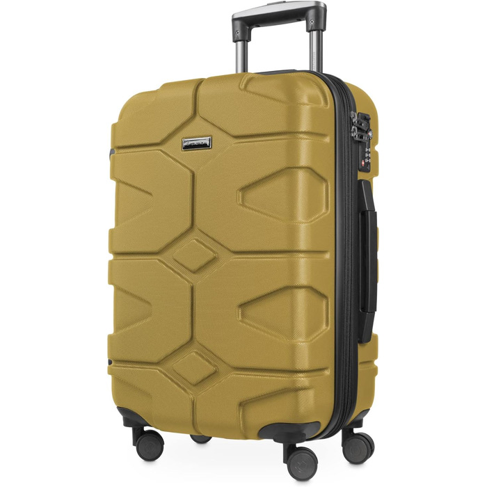Чемодан X-Kölln 2 в 1: валіза-ролтовий кейс, TSA, (S & L), матовий (Золота осінь, 55 см)